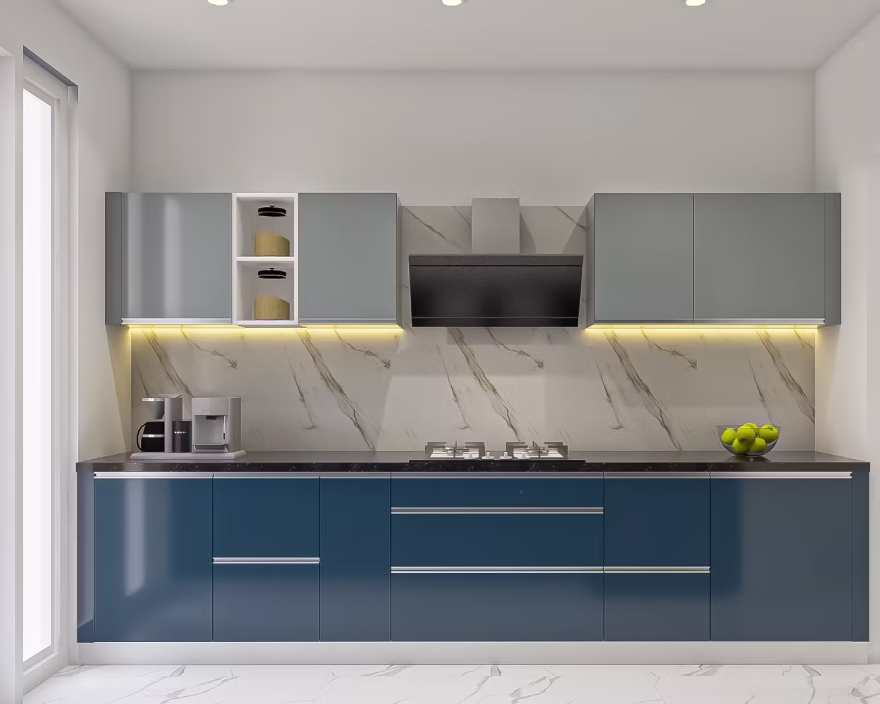 Modern acrylic kitchen design